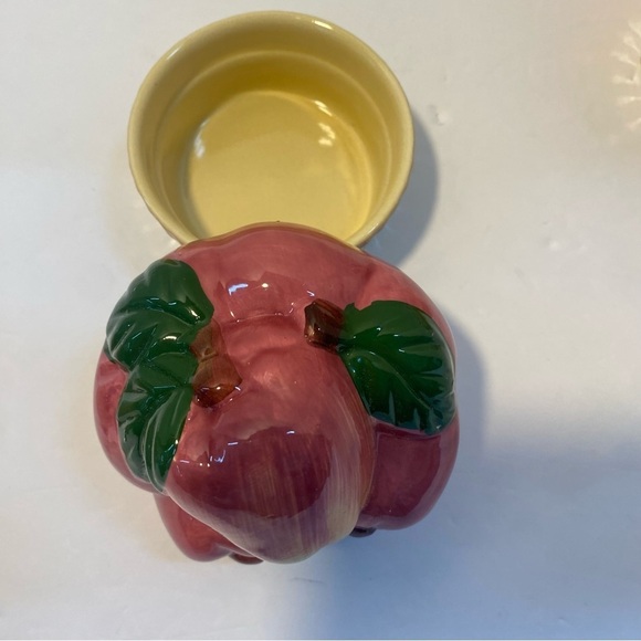 Vintage set of 3 ceramic fruit basket jars - Picture 4 of 9